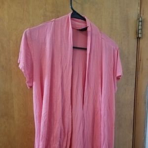 Knit Peach Cardigan short sleeve